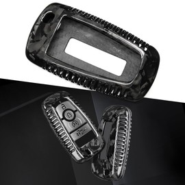Yipmotiv Carbon Fiber Key Fob Cover for Ford F-150 Bronco Raptor R Off-Road 2018-2024, Only for Raptor, Dry Carbon Fiber Material