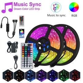 RGB LED Strip Lights 20M 600LEDs 5050RGB Light Strip LED Tape Light APP Control Adjustable Brightness Timing Function for Christmas Party Bar Home Decor