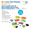 Learning Resources Rainbow Ten-Frames Classroom Set, Implementos Docentes para la