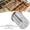 Stainless Steel Kitchen Utensils Holder, Large Capacity Cutlery Organizer, Simple