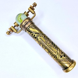 ANTIQLICIOUS Kaleidoscope Handmade Vintage Engraved Kaleidoscope With Changable front Piece | Brass Kaleidoscope