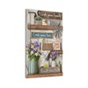 CZRPKEN Blank Wall Plate Farmhouse Bathroom Decor with Rustic Floral