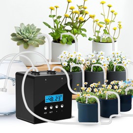 RUNWUSHENG Plant Watering Devices, 20 Potted Indoor Houseplants Support, Plant Watering Devices, Auto Drip Irrigation Kit Programmable Water Timer