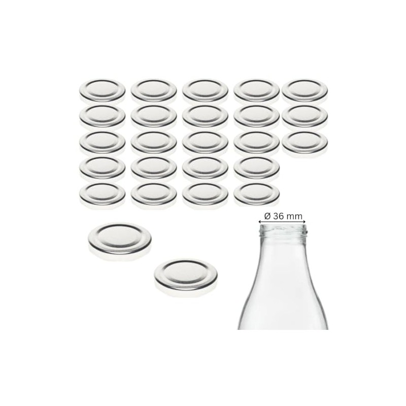 mikken TO48 Twist-Off Replacement Lid for Milk Bottles and Juice