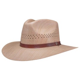 American Hat Makers Barcelona Large Natural Straw Hat – Premium Summer Hat for Men & Women, Handcrafted Lightweight Design, Wide Brim Sun Protection, Breathable Durable Quality, Perfect for Outdoor