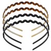 Zig Zag Acrylic Hair Bands - Non-slip Alice Headbands -