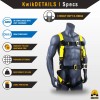 KwikSafety HURRICANE Safety Harness ANSI Fall Protection 3D Ring +