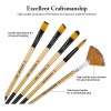 32 Kit De Pinceles Dibujo Para Gouache/pinturas Oleo Wooden Color