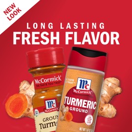 McCormick Ground Turmeric, 1.87 oz (Pack of 6)