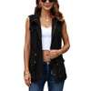 Koodred Women's Casual Military Utility Vest Lightweight Sleeveless Drawstring Jackets
