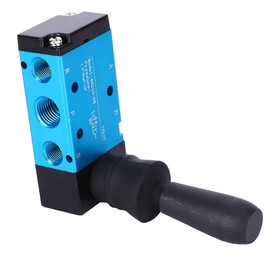 5-Way 2-Position Air Lever Operated Valve 1/4 PT Pneumatic Solenoid Valve Manual Control Push-Pull Aluminium Alloy 4H210-08