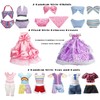 33 Pack Handmade Doll Clothes Set Including 2 Princess Dresses