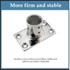 YANYUCB Boat Hand Rail Fittings,316 Stainless Steel Rectangular 90 Degree