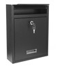 RQUNA Locking Steel Mailbox, Wall Mounted - Post Office Box,