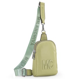 Milan Chiva Cute Mini Sling Bag for Women Small Crossbody Bags Light Weight Fanny Packs for Girls Natural Green MC-339GN