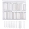Nivofu 200Pcs Puntas de Uñas Postizas Curvadas en C Largas,
