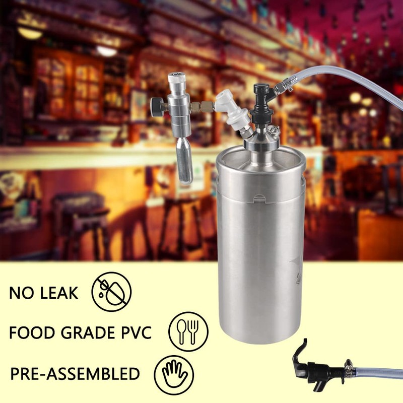 PERA 3/16" ball lock line assembly, picnic tap with 3ft