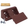 SKIR'CO (20 pcs) Brown Shelf Brackets 44 x 20 x