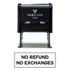 No Refunds No Exchanges Self Inking Rubber Stamp (Black Ink)