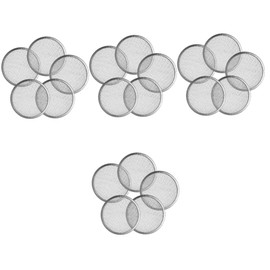 Kisangel 4sets Mason Jar Sprout Lids Sprouting Kit Stainless Steel Mesh Filter Wide Mouth Mason Jar Lids Canning Kit 5pcs*4