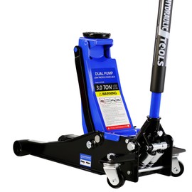 3 Ton Low Profile Floor Jack, Professional Trolley Jack Hydraulic Jack, Heavy Duty Steel Racing Floor Jack with Dual Piston Quick Lift Pump, 3 Ton (6,600 lb) Capacity, Lift Range 3.3"-18.5"