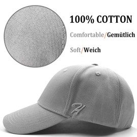 Hasagei Baseball Cap, Men’s and Women’s Baseball Cap Pure Colour Baseboard Baseball Cap, Cotton Cap for Tennis, Golf, Travel -