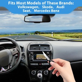4 PCS Car Radio Removal Tool Key, Car Radio Removal Tool Key Set, Stereo Removal Tool Kit, Easy-to-Use Stainless Steel Keys, Compatible with Ford, VW, Skoda