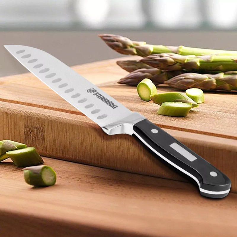 STEINBRÜCKE 7" Kitchen Knife Forged Sharp Blade for Slicing, Dicing,Choppin