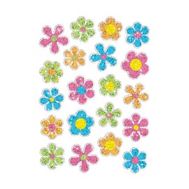 TREND ENTERPRISES, INC. Flower Power Sparkle Stickers-Large, 40 ct