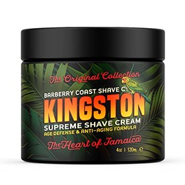 Kingston Shaving Cream for Men - Made with Shea Butter, White Tea & All Natural Ingredients - Full of Organic Soothers, Moisturizers & Anti-Oxidants