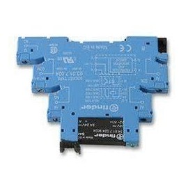 FINDER 38.81.7.024.9024 1.5-24 V DC Output, 2 AMP, 24V DC Input, Interface Module, Screw Terminal Socket, Solid State Relay, SPST-NO