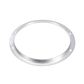 PATIKIL 12" Duct Connector Flange, Metal Straight Pipe Exhaust Flange Duct Mounting Plate for Heating Cooling Ventilation HVAC System, Galvanized Steel