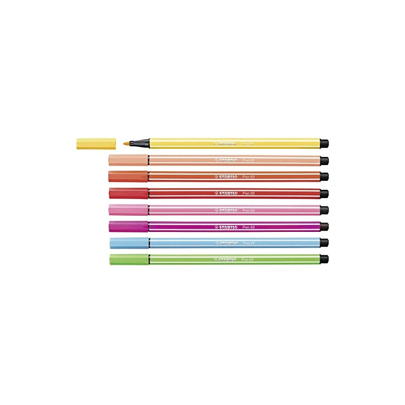 STABILO Pen 68 Premium Fibre Tip Pen Set of 8
