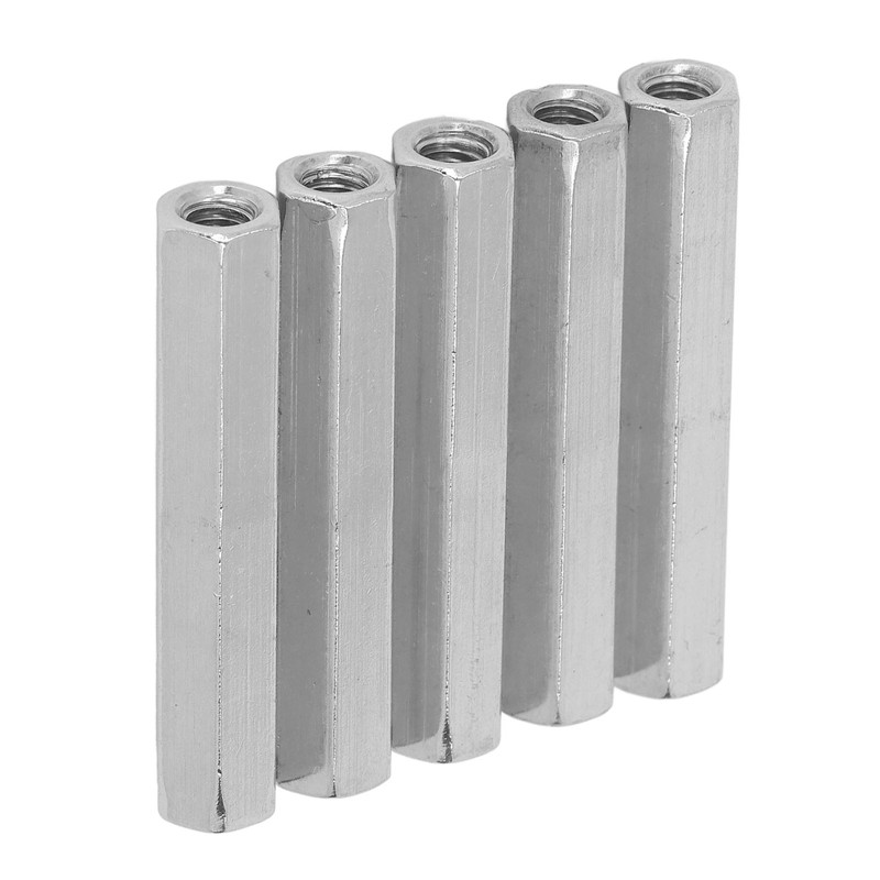 5 Pcs Hex Coupling Nut M8x1.25 75mm Length 304 Stainless