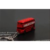 NISCAYA London Bus Keychain - Red Double-decker Bus Key Ring