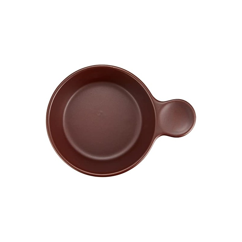 Reddish Brown One-Handed Ajillo Ajillo Pot, Diameter 5.9 inches (15