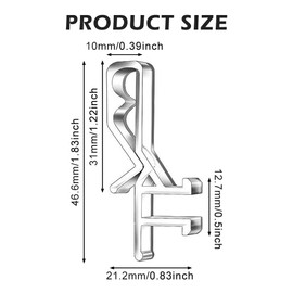 Transparent Plastic Curtain Clip Set - Clips for Horizontal Mini Wood Blinds Retainer Holder for The Valance with a Groove in The Back(SIZE:10)