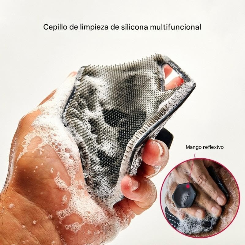 Cepillo Corporal de Silicona 4 Piezas SQLMTAU SQL-121 - Exfoliante