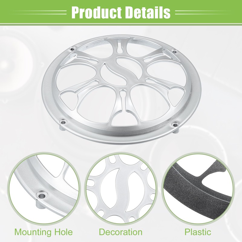 X AUTOHAUX 6" Car Speaker Grills Cover Round with Screws