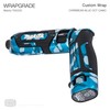 WRAPGRADE Custom Wrap for Makita TD022D (Caribbean Blue Dot Camo)