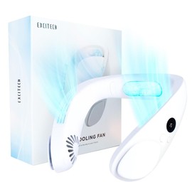 [-15℃ Instant Cooling Peltier Element] Neck Cooler, 4,400 mAh, Cooling Plate, Neck Fan, No Blades, Portable Fan, Large Airflow, Ultra Lightweight, Quiet, Heatstroke Prevention, Unisex Gift, Present