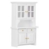 1:12 Dollhouse Cabinet Wooden Simulated Miniature Kitchen Furniture Decoration AccessoriesWhite