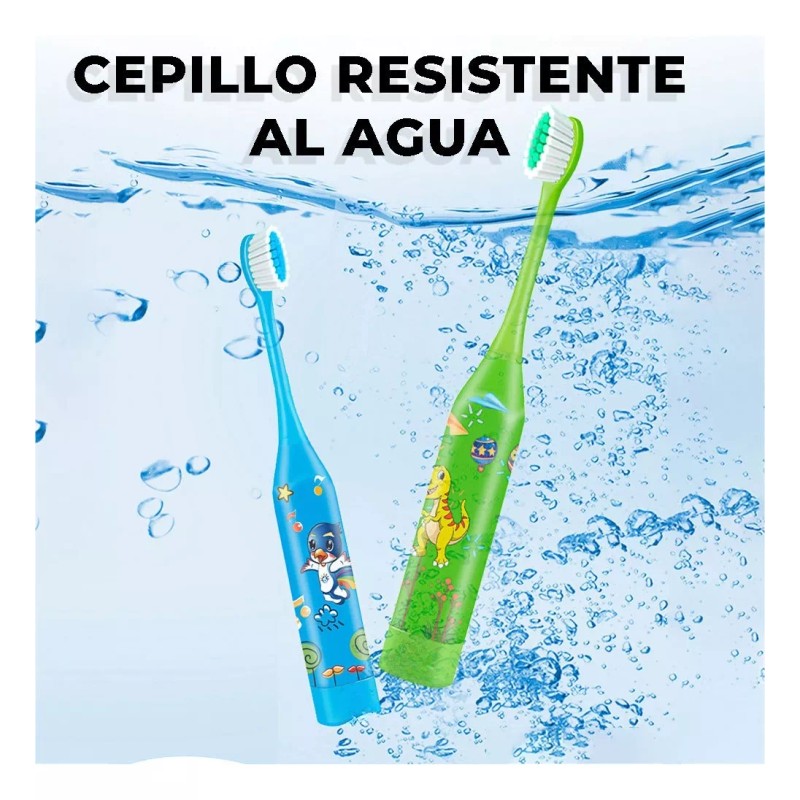 EGTMA Cepillo De Dientes Eléctrico Vibración Máxima Para Niños