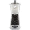 Grunwerg 9174M Gmill Acrylic Combination Salt & Pepper Mill, Ceramic Adjustable Peppercorn Grinder and Salt Shaker, 13cm, Clear