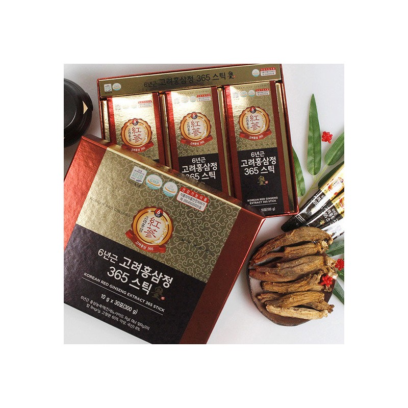 Jeong Won-sam [Jeongwonsam] 6-Year-Old Korean Red Ginseng Extract 365 Sticks