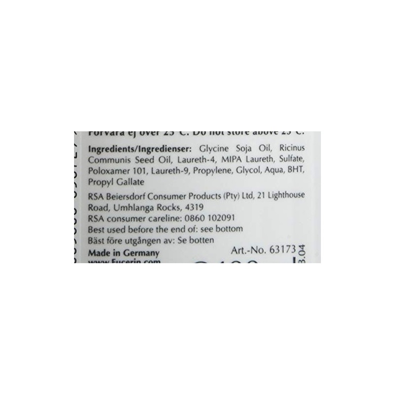 Eucerin Ato Control Bath and Shower Oil, 400ml