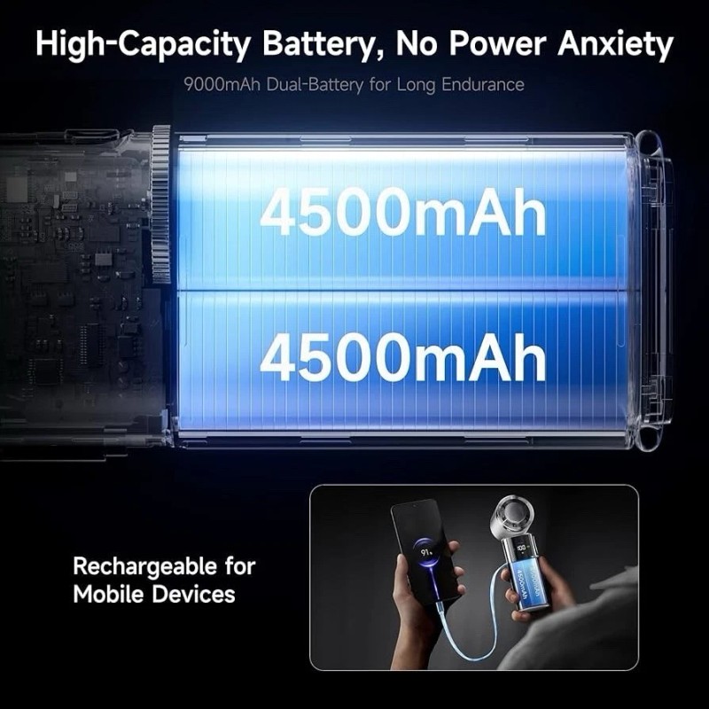 SP Space Player Portable Handheld Turbo Fan with Ice Cooling,