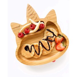 bamboo bamboo ® Baby Suction Bowls and Matching Spoon Set, Stay Put Feeding Bowl, All Natural(Lilac)