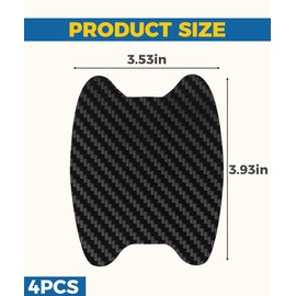 Flaconi 4pcs Car Door Handle Protection, Door Handle Protection Car, Car Door Handle Sticker, Car Door Handle Protective Film, Protection Sticker for Car Door Handles, Universal Fit for Most Vehicles