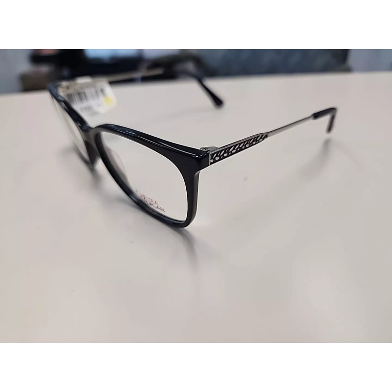 Chelsea Morgan CM 8008 Black / Silver 54-16-140 Women Eyeglasses